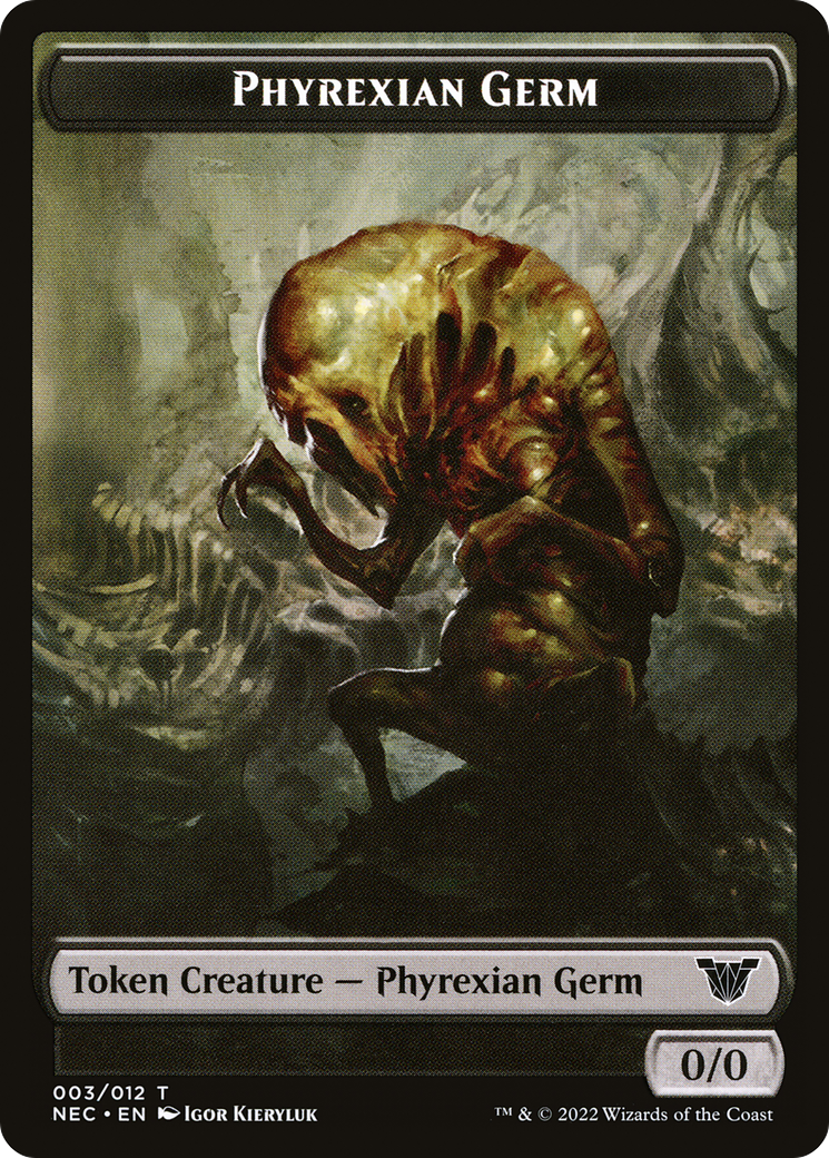 Phyrexian Germ (TNEC-003) [Neon Dynasty Commander Tokens]