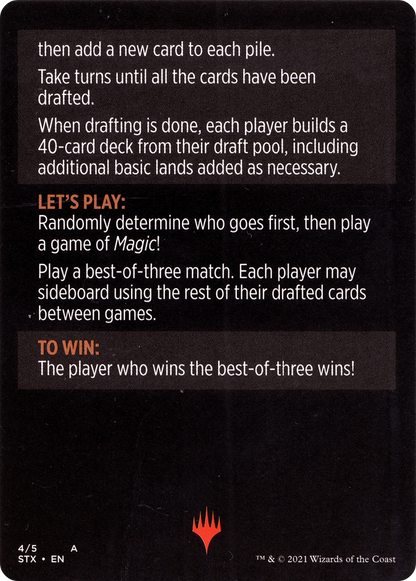 Winchester Draft // Winchester Draft (cont'd) (MSTX-004) [Strixhaven: School of Mages Minigames]