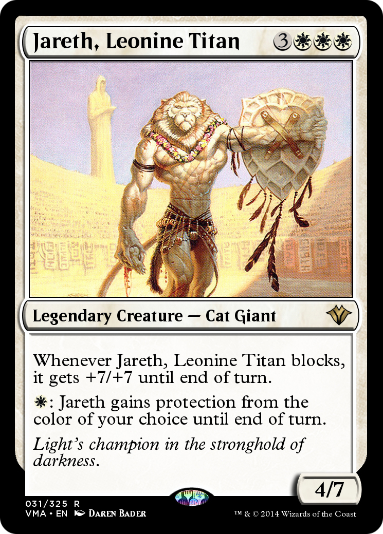 Jareth, Leonine Titan (VMA-031) [Vintage Masters] Foil