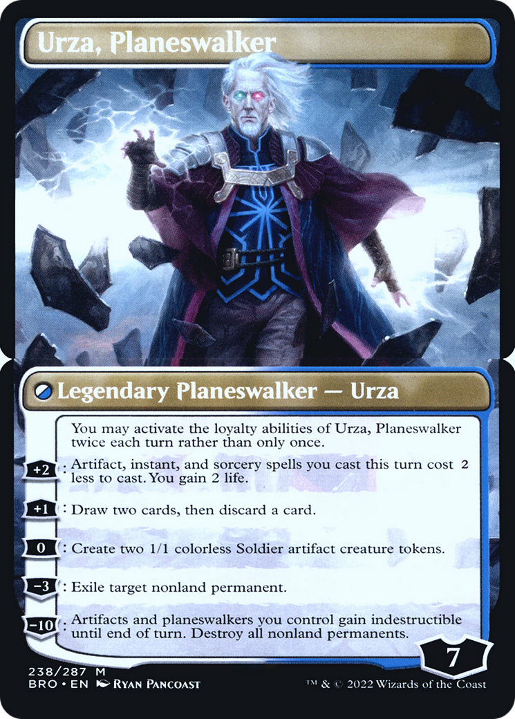 Urza, Planeswalker (PBRO-238BS) [The Brothers' War Promos] Foil