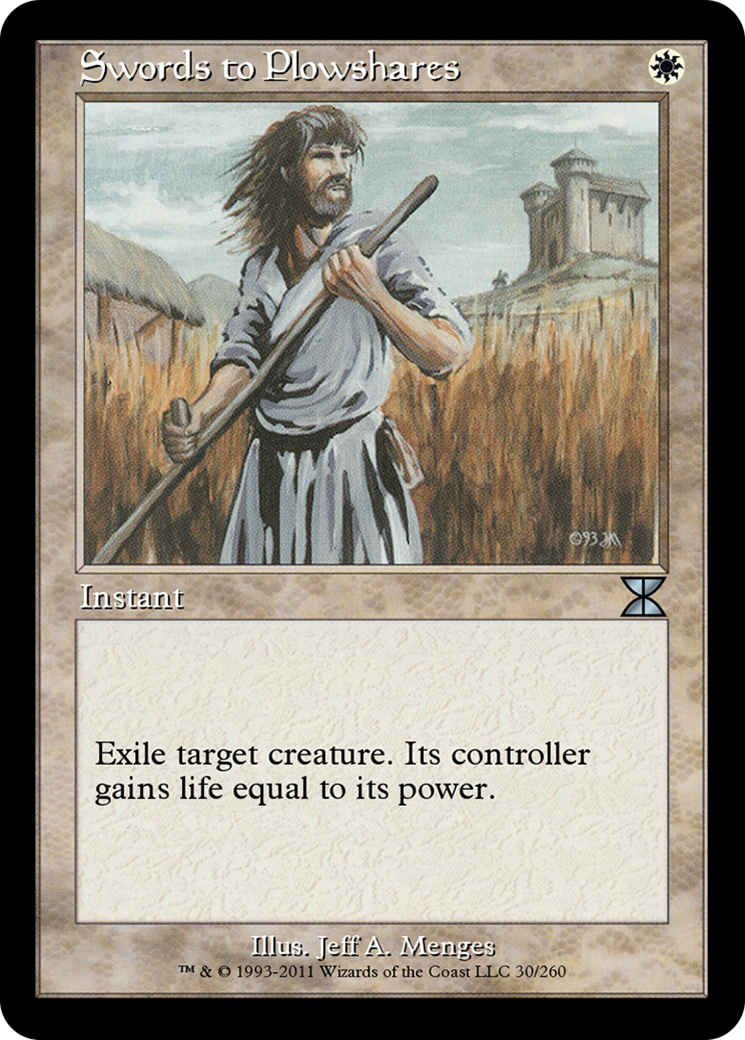 Swords to Plowshares (ME4-030) [Masters Edition IV] Foil