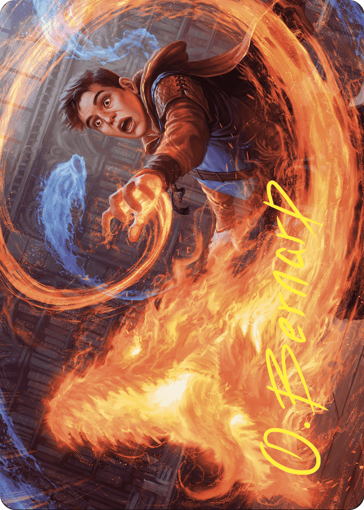 Frantic Firebolt // Frantic Firebolt (AWOE-016) (Borderless) [Wilds of Eldraine Art Series] Foil