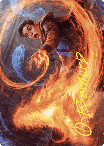 Frantic Firebolt // Frantic Firebolt (AWOE-016) (Borderless) [Wilds of Eldraine Art Series] Foil