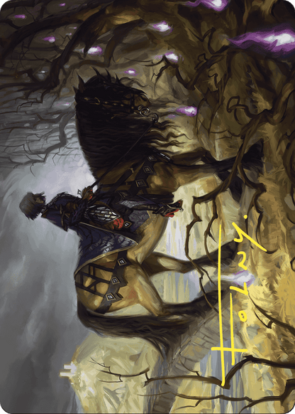Rowan's Grim Search // Rowan's Grim Search (AWOE-013) (Borderless) [Wilds of Eldraine Art Series]