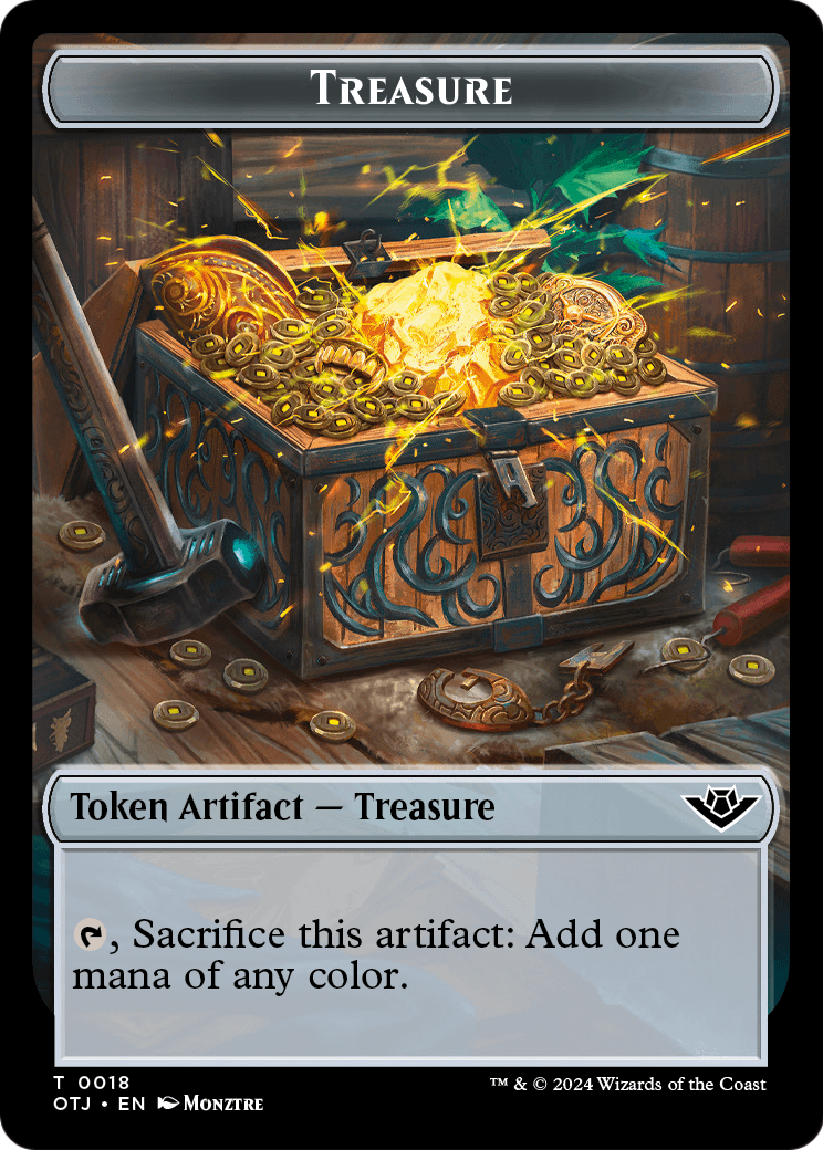 Treasure (TOTJ-018) [Outlaws of Thunder Junction Tokens]