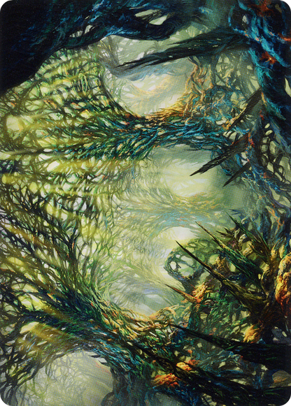 The Hunter Maze // The Hunter Maze (AONE-060) (Borderless) [Phyrexia: All Will Be One Art Series] Foil