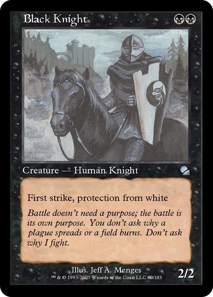 Black Knight (ME1-060) [Masters Edition] Foil
