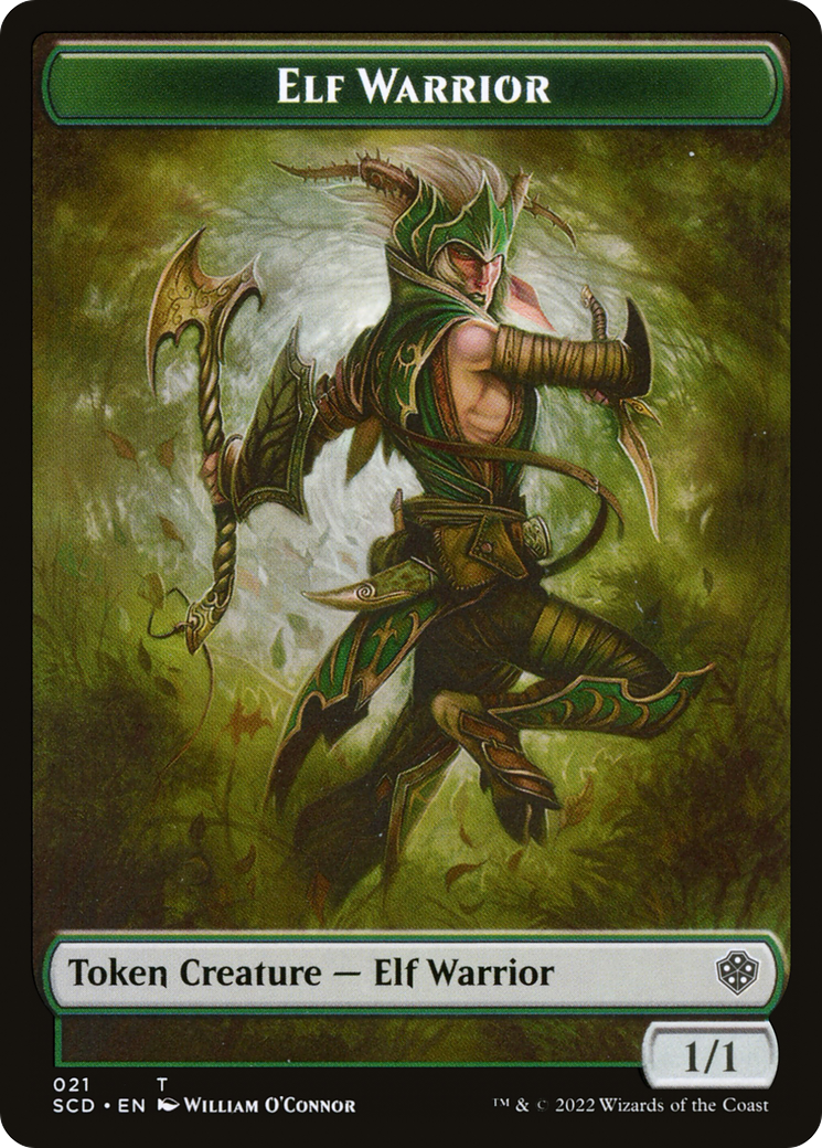 Elf Warrior (TSCD-021) [Starter Commander Deck Tokens]