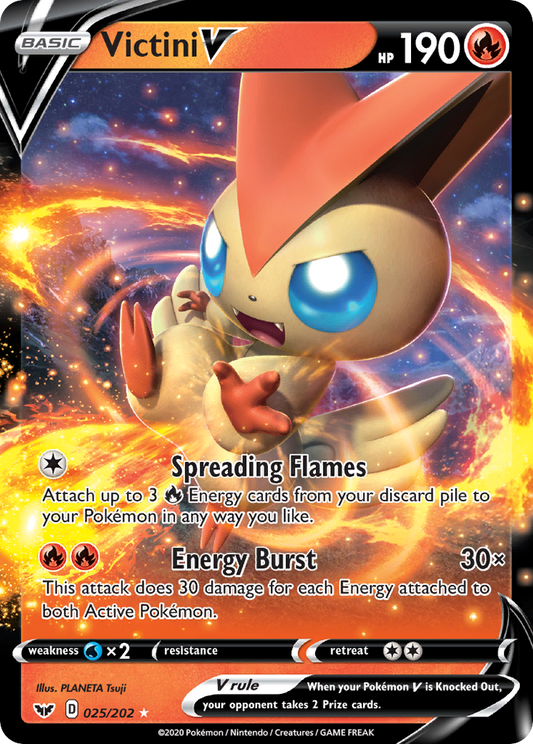 Victini V (025/202) [Épée et Bouclier : Set de Base]