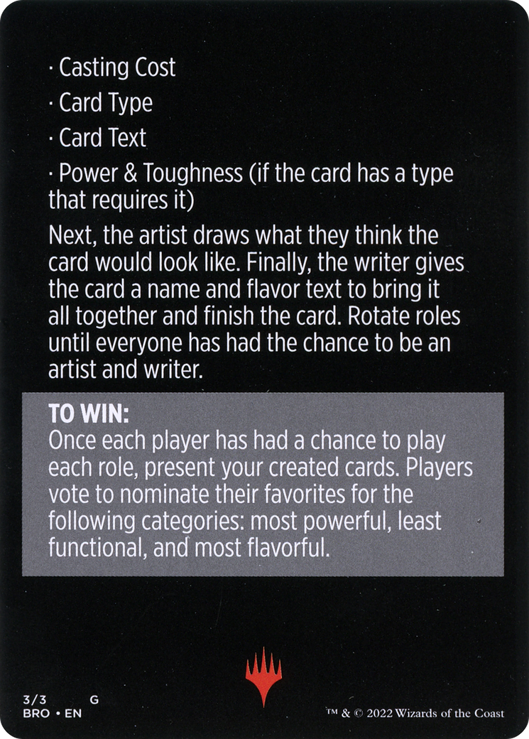 Look at Us, We're R&D // Look at Us, We're R&D (cont'd) (MBRO-003) [The Brothers' War Minigames] Foil
