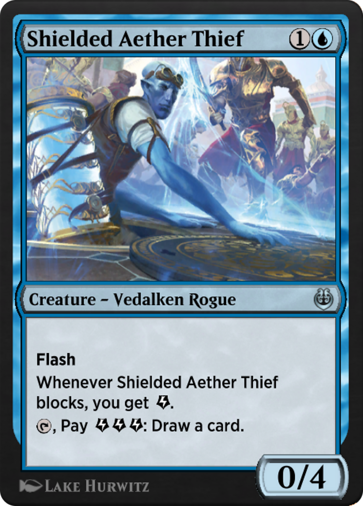 Shielded Aether Thief (KLR-064) [Kaladesh Remastered]