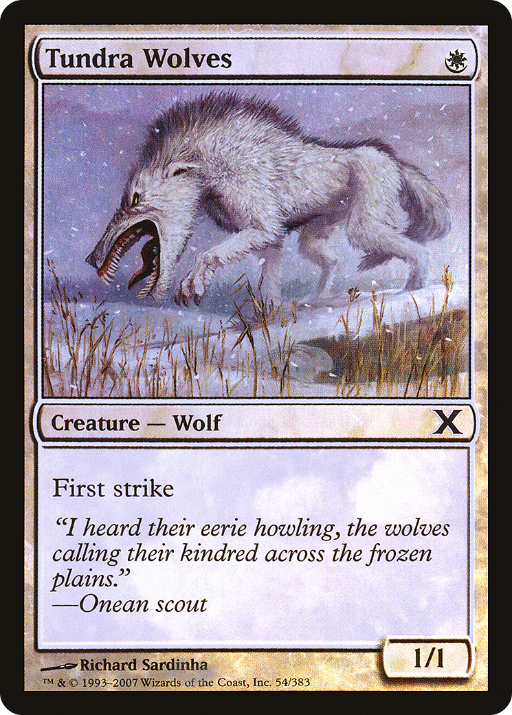 Tundra Wolves (10E-54★) [Tenth Edition] Foil