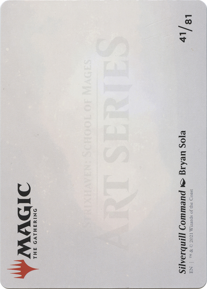 Silverquill Command // Silverquill Command (ASTX-041) (Borderless) [Strixhaven Art Series]