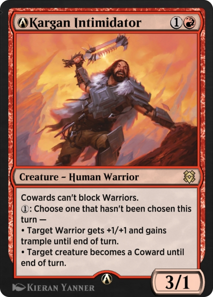 A-Kargan Intimidator (ZNR-A-145) [Zendikar Rising]