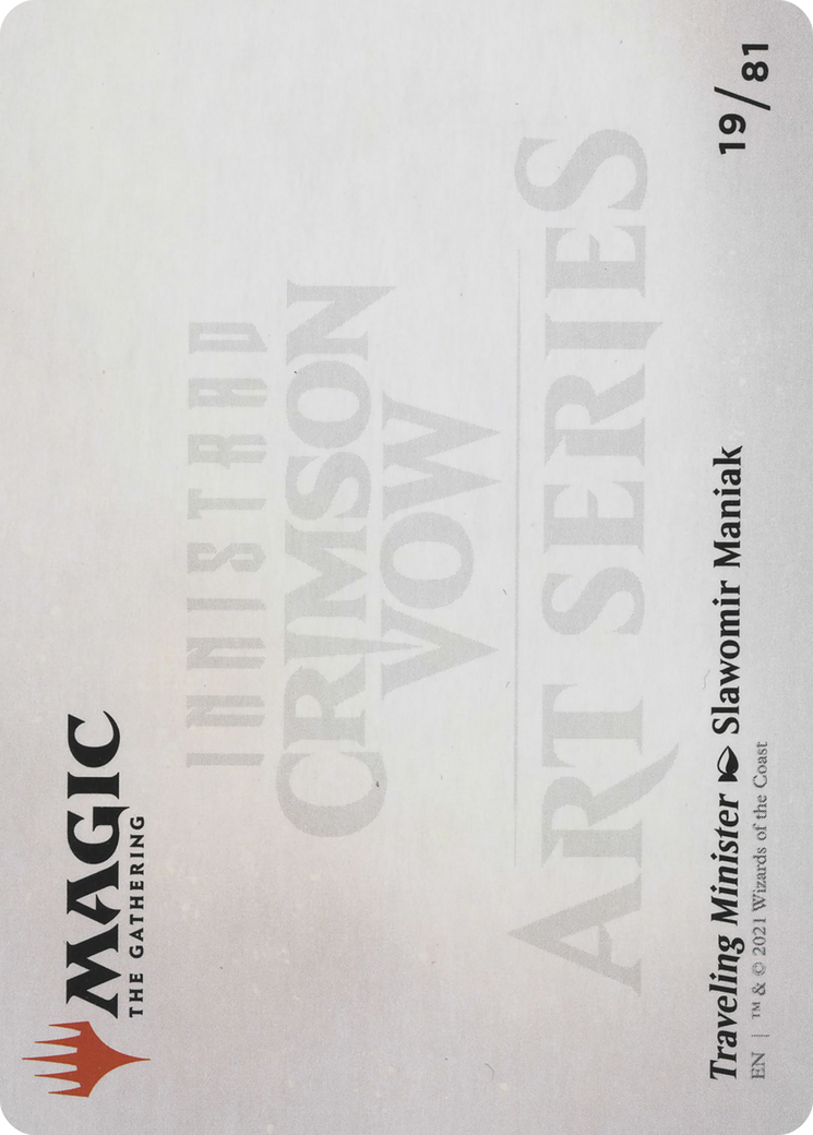 Traveling Minister // Traveling Minister (AVOW-019) (Borderless) [Crimson Vow Art Series] Foil