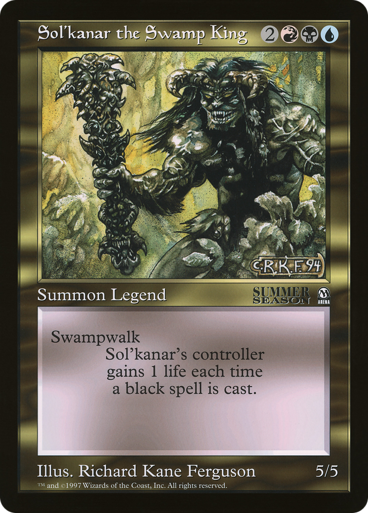 Sol'kanar the Swamp King (OLEP-015) [Oversized League Prizes]