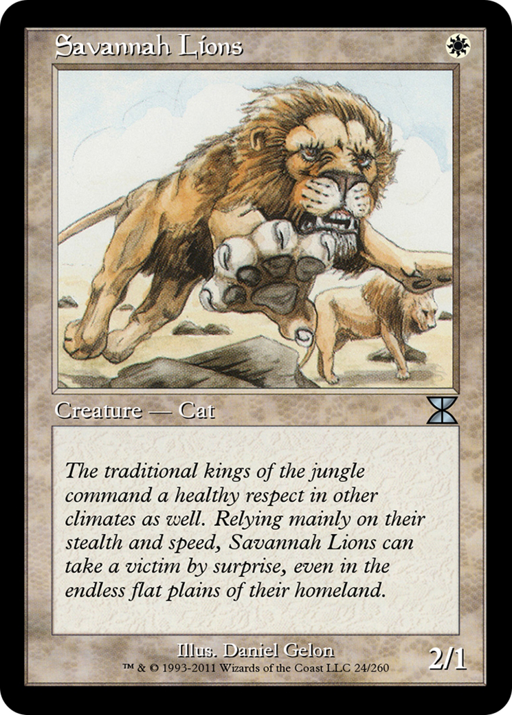 Savannah Lions (ME4-024) [Masters Edition IV] Foil