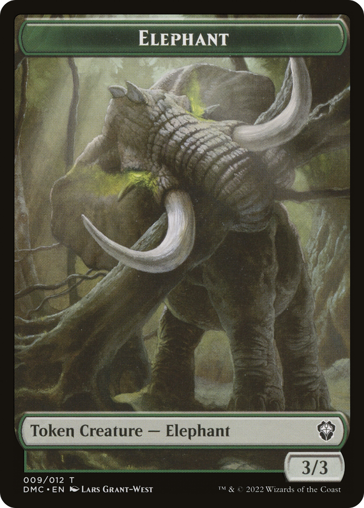 Elephant (TDMC-009) [Dominaria United Commander Tokens] Foil