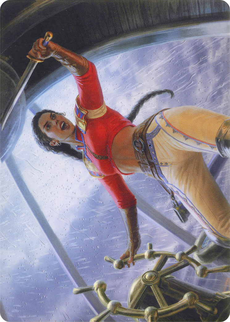 Sisay, Weatherlight Captain // Sisay, Weatherlight Captain (AMH1-016) (Borderless) [Modern Horizons Art Series]