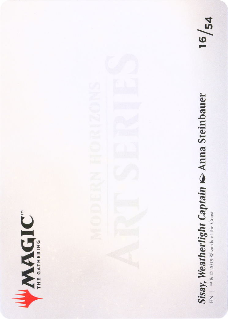 Sisay, Weatherlight Captain // Sisay, Weatherlight Captain (AMH1-016) (Borderless) [Modern Horizons Art Series]