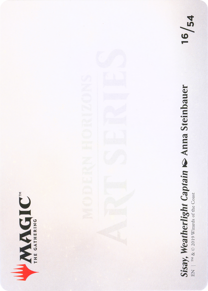 Sisay, Weatherlight Captain // Sisay, Weatherlight Captain (AMH1-016) (Borderless) [Modern Horizons Art Series]