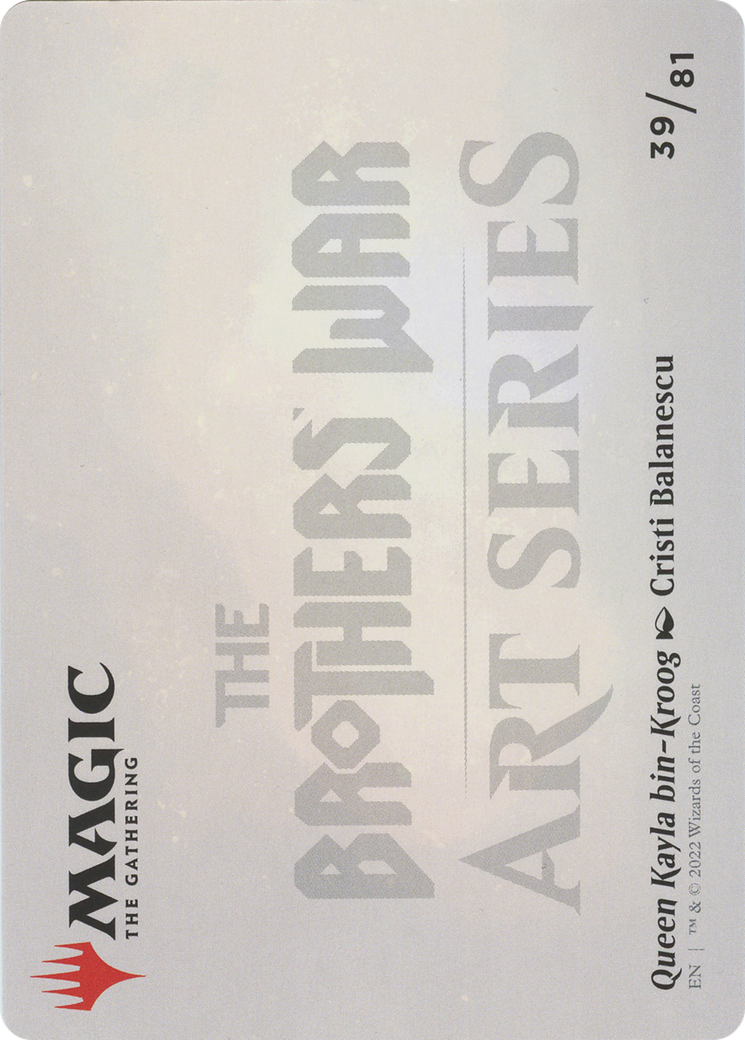Queen Kayla bin-Kroog // Queen Kayla bin-Kroog (ABRO-039) (Borderless) [The Brothers' War Art Series] Foil