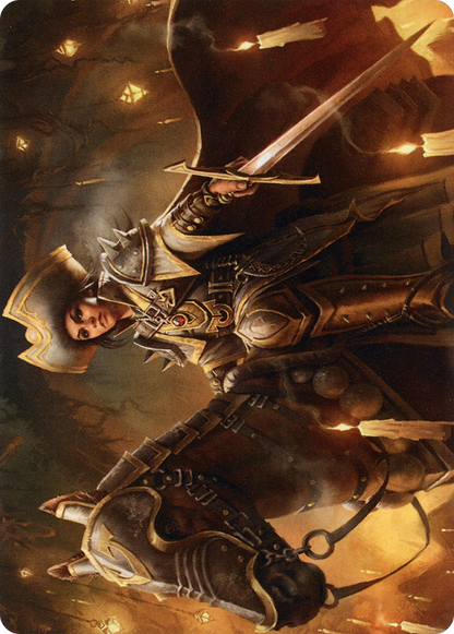 Seasoned Cathar // Seasoned Cathar (AMID-012) (Borderless) [Midnight Hunt Art Series] Foil