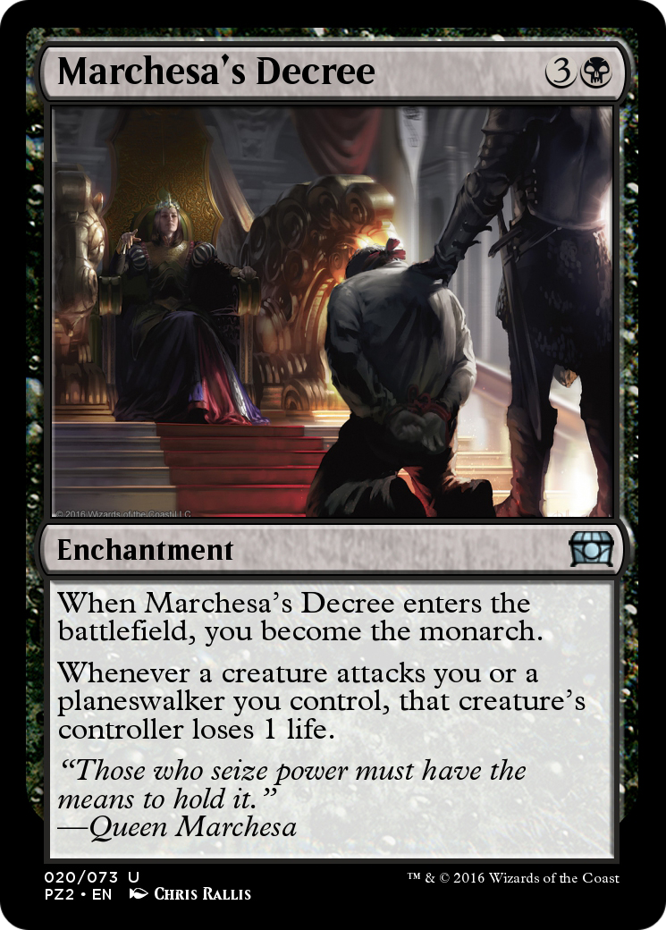 Marchesa's Decree (PZ2-020) [Treasure Chest] Foil