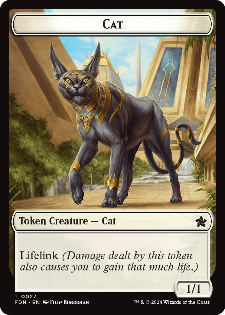 Cat (TFDN-027) [Foundations Tokens] Foil