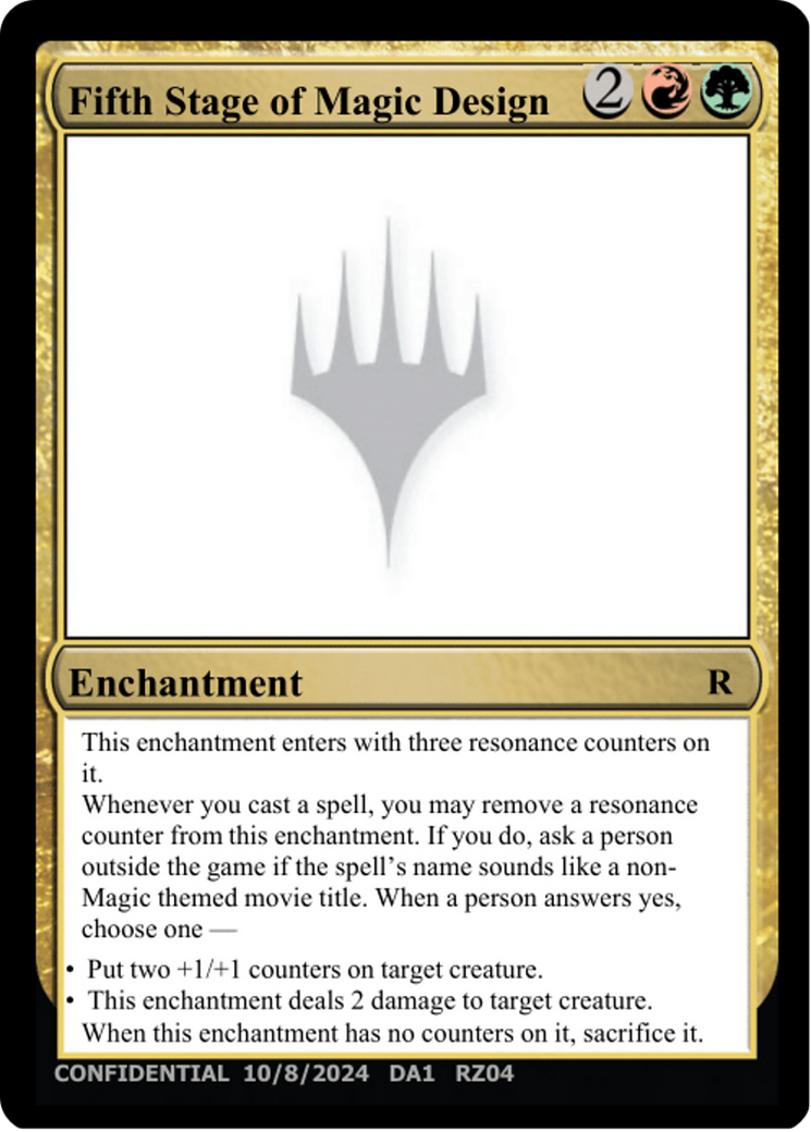 Fifth Stage of Magic Design (UNK-RZ04O) [Unknown Event]