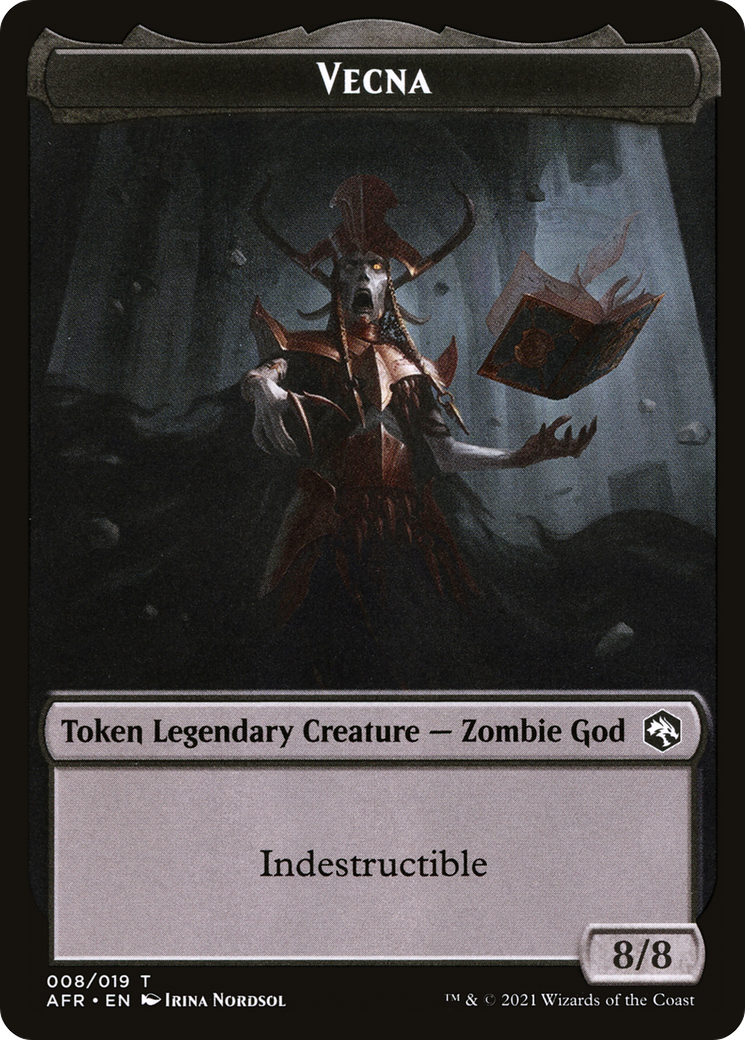 Vecna (AFR-008) [Adventures in the Forgotten Realms Tokens] Foil