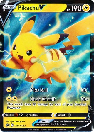 Pikachu V (SWSH063) [Épée et Bouclier : Promos Étoile Noire]