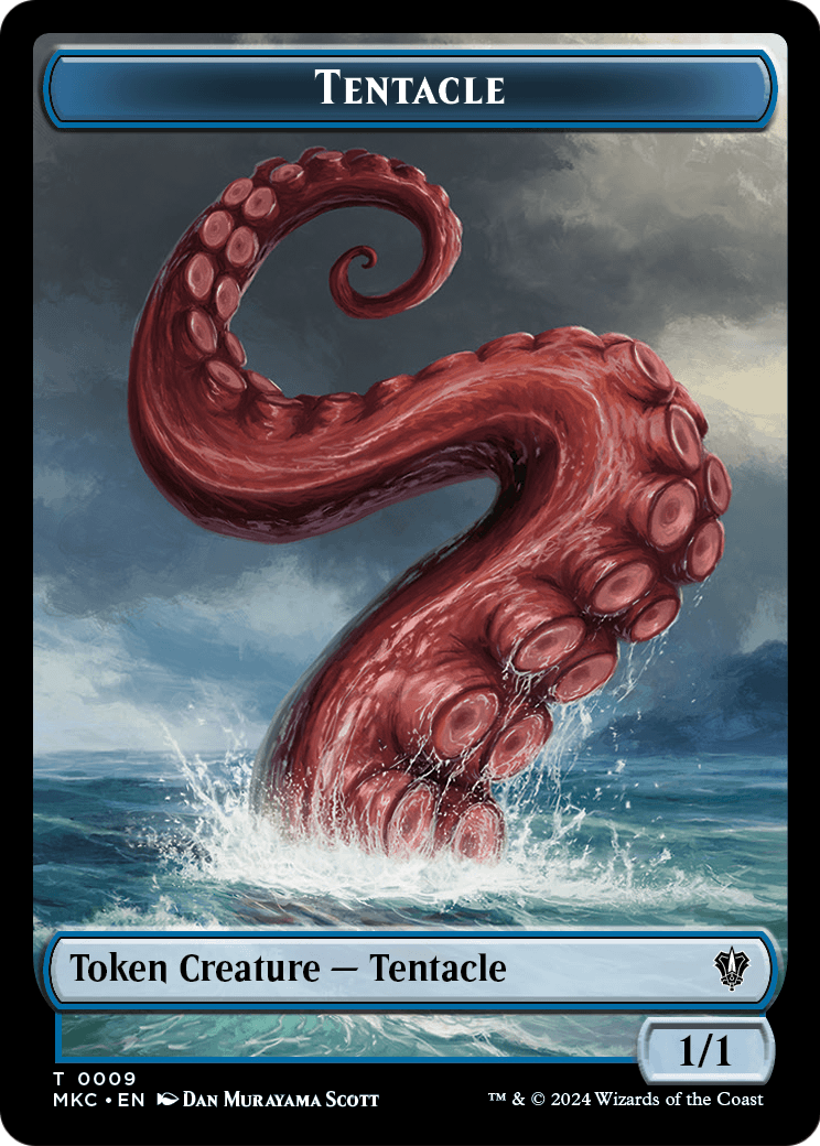Tentacle (TMKC-009) [Murders at Karlov Manor Commander Tokens] Foil