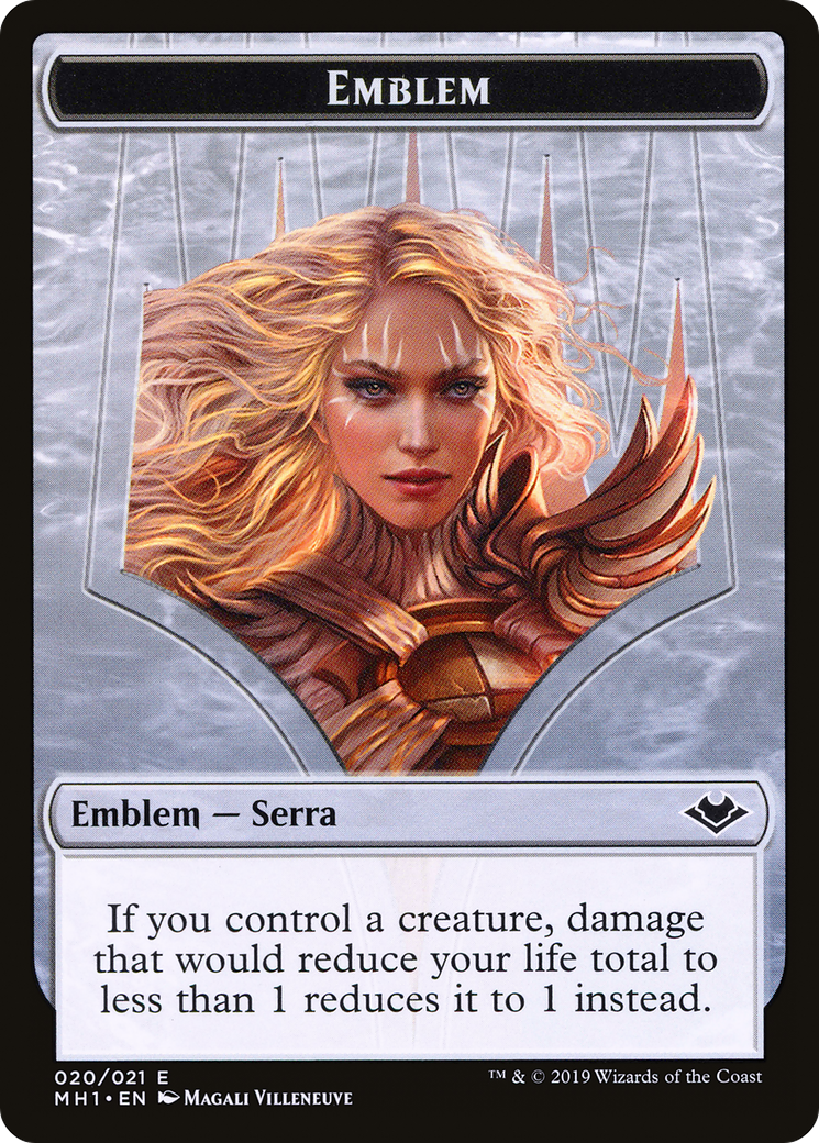 Serra the Benevolent Emblem (TMH1-020) [Modern Horizons Tokens]
