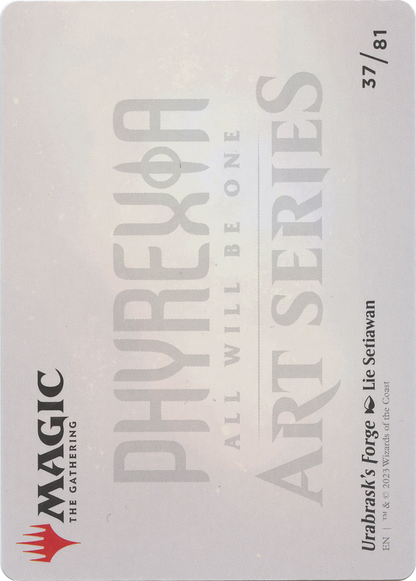 Urabrask's Forge // Urabrask's Forge (AONE-037) (Borderless) [Phyrexia: All Will Be One Art Series] Foil