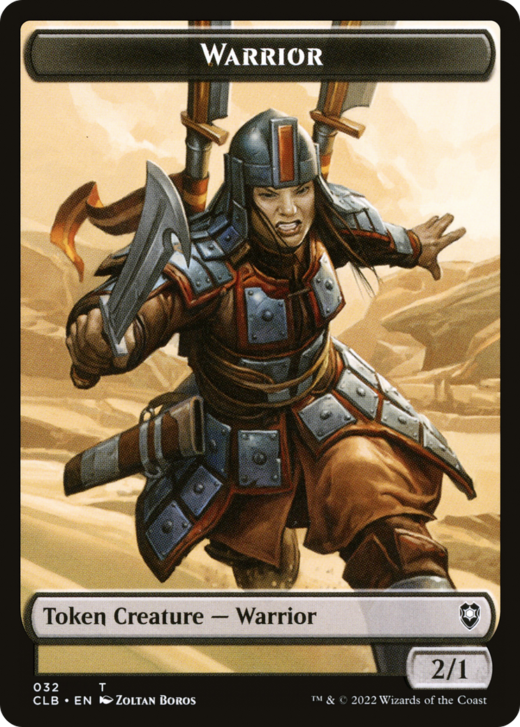 Warrior (TCLB-032) [Battle for Baldur's Gate Tokens]