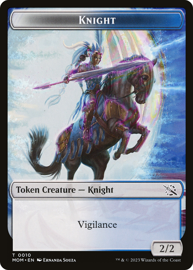Knight (TMOM-010) [March of the Machine Tokens] Foil