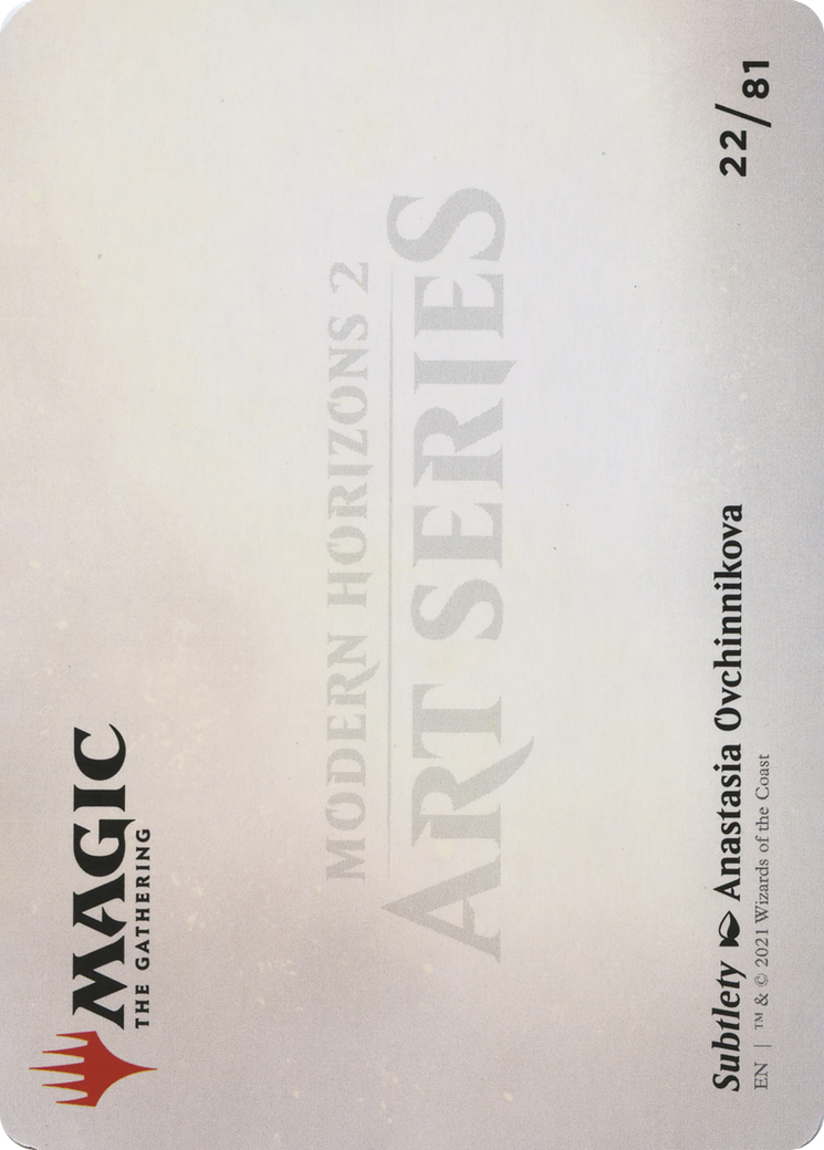 Subtlety // Subtlety (AMH2-022) (Borderless) [Modern Horizons 2 Art Series] Foil