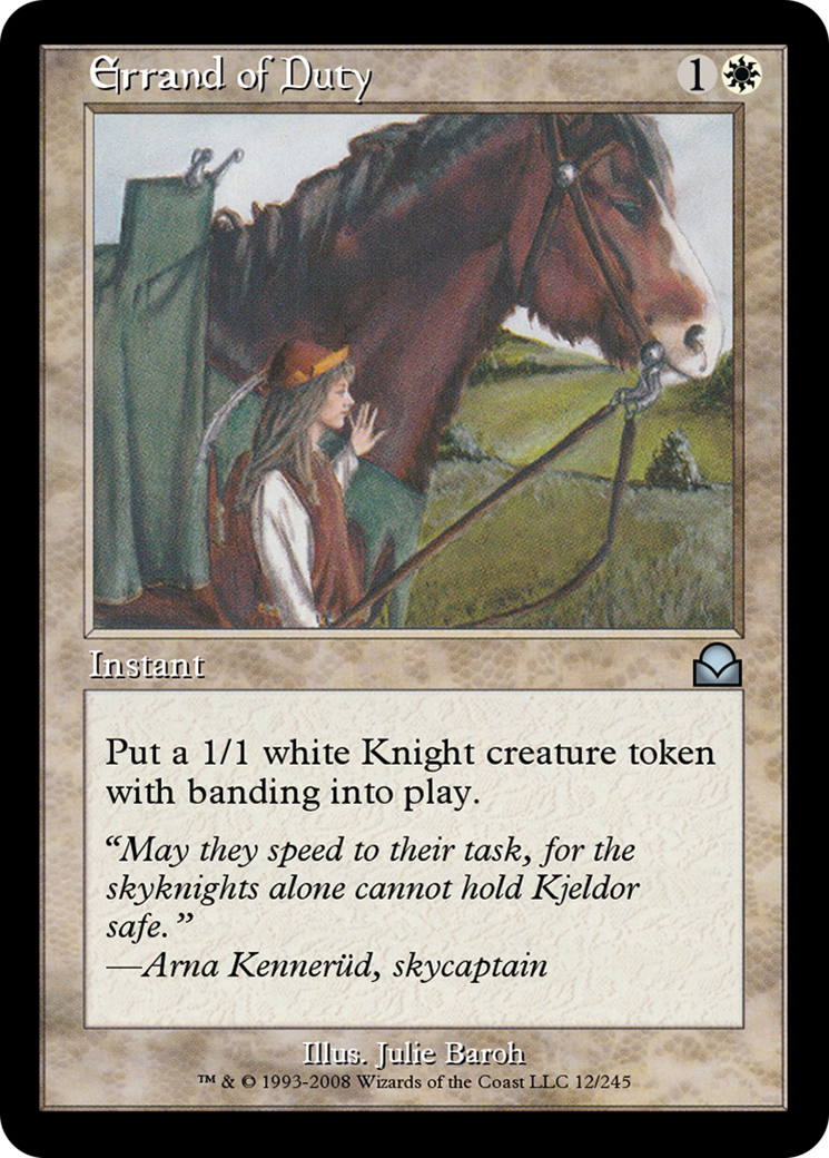 Errand of Duty (ME2-012) [Masters Edition II] Foil