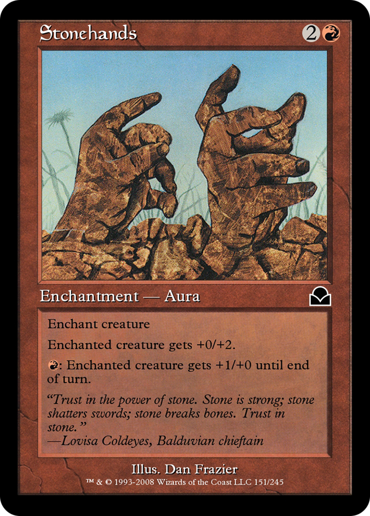 Stonehands (ME2-151) [Masters Edition II]