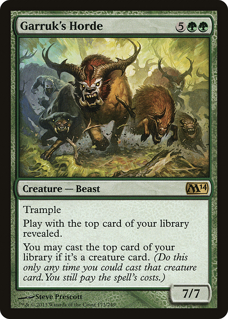 Garruk's Horde (M14-173) [Magic 2014] Foil