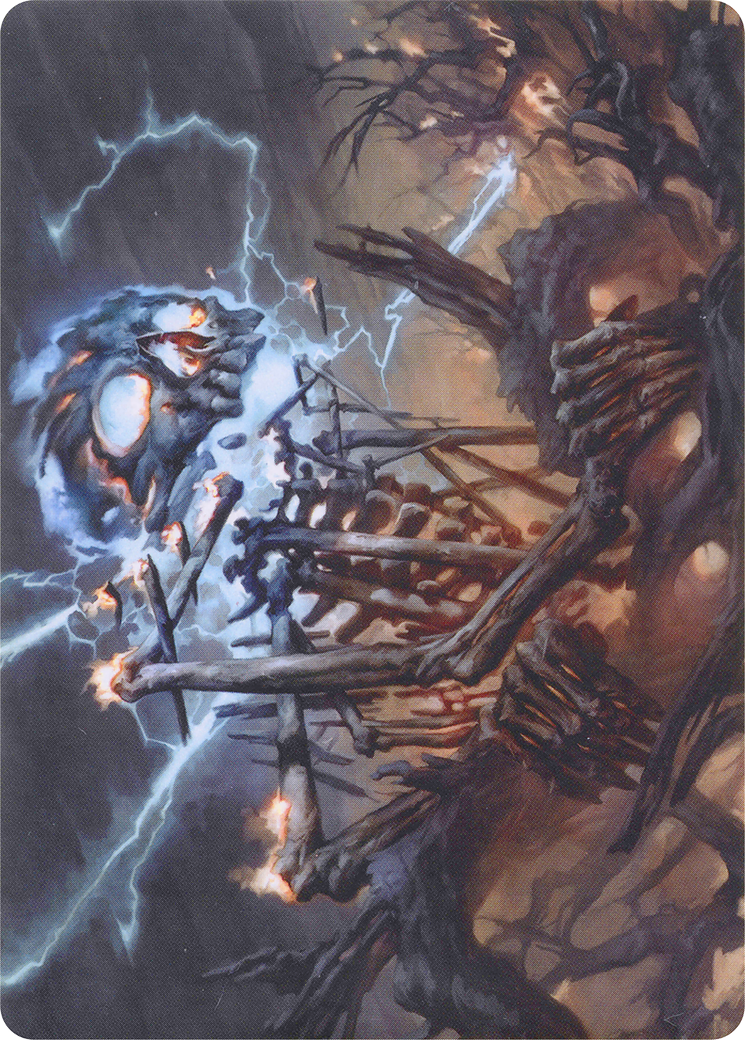 Lightning Skelemental // Lightning Skelemental (AMH1-041) (Borderless) [Modern Horizons Art Series]