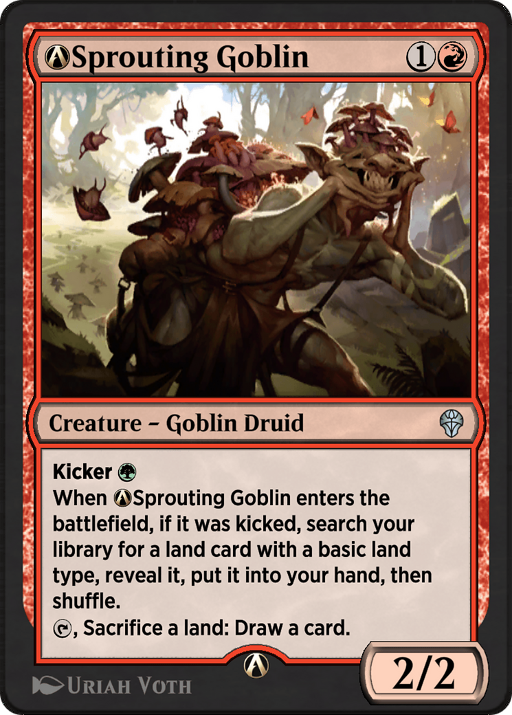 A-Sprouting Goblin (DMU-A-145) [Dominaria United]
