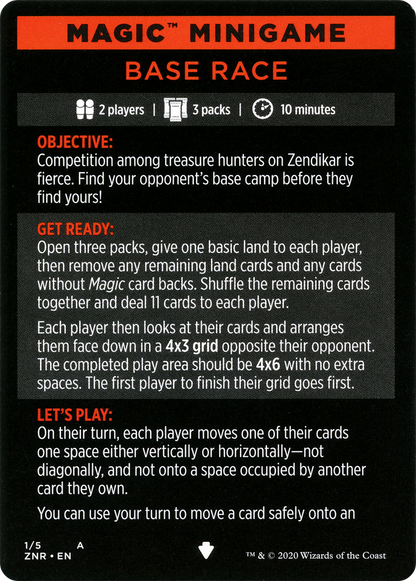 Base Race // Base Race (cont'd) (MZNR-001) [Zendikar Rising Minigames]