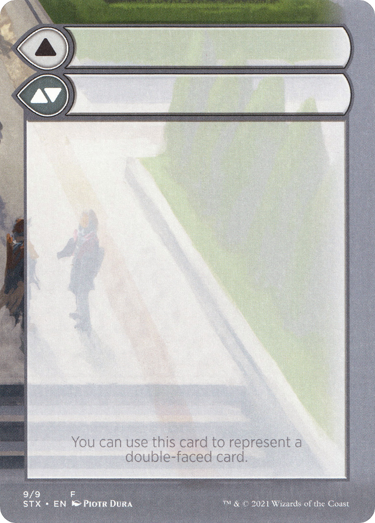 Double-Faced Substitute Card (SSTX-009) (Borderless) [Strixhaven: School of Mages Substitute Cards]