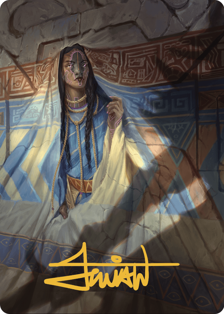 Whispersilk Cloak // Whispersilk Cloak (ALCI-080) (Borderless) [The Lost Caverns of Ixalan Art Series] Foil