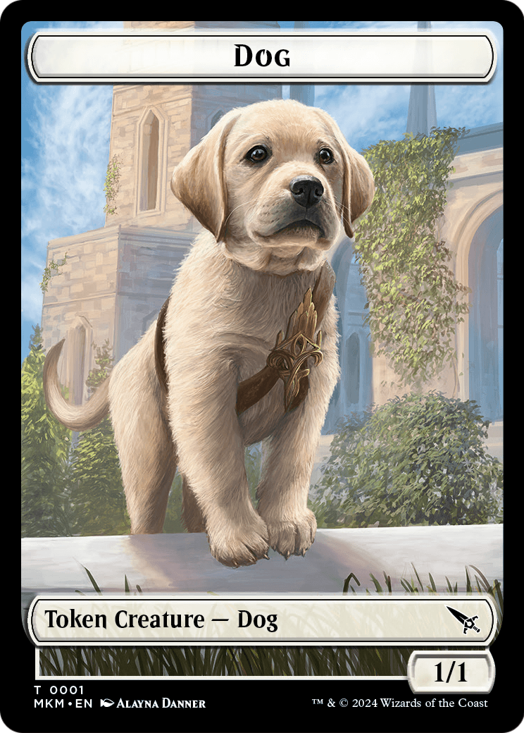 Dog (TMKM-001) [Murders at Karlov Manor Tokens]