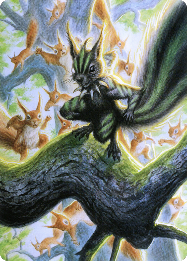 Chatterfang, Squirrel General // Chatterfang, Squirrel General (AMH2-067) (Borderless) [Modern Horizons 2 Art Series]