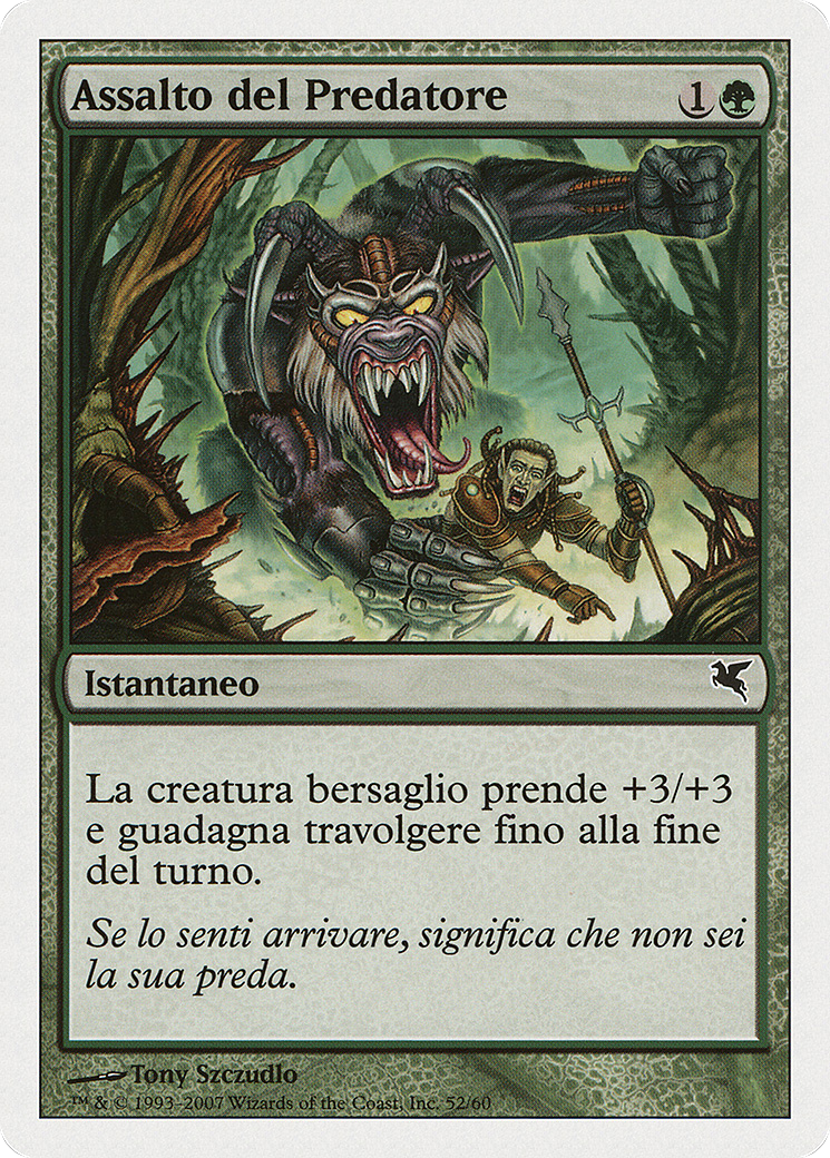Predator's Strike (Italian) - "Assalto del Predatore" (PSAL-K52) [Salvat 2005]