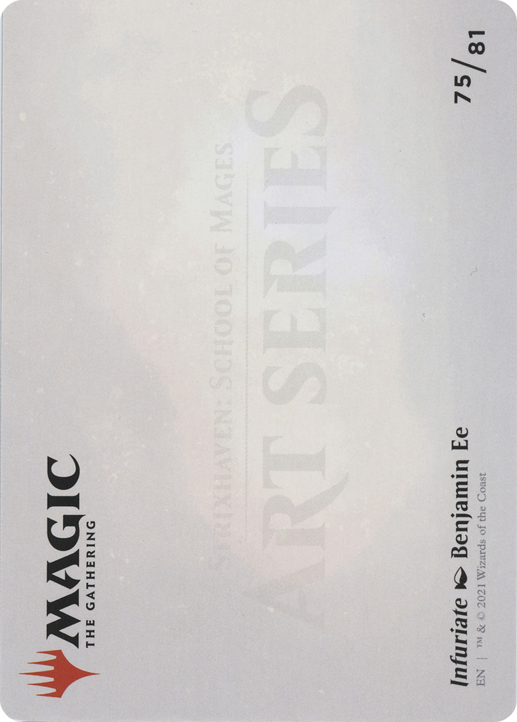 Infuriate // Infuriate (ASTX-075) (Borderless) [Strixhaven Art Series] Foil